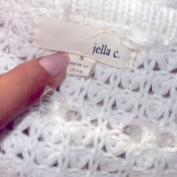 JELLA C. WHITE SHAG SWEATER - Picture 6 of 7